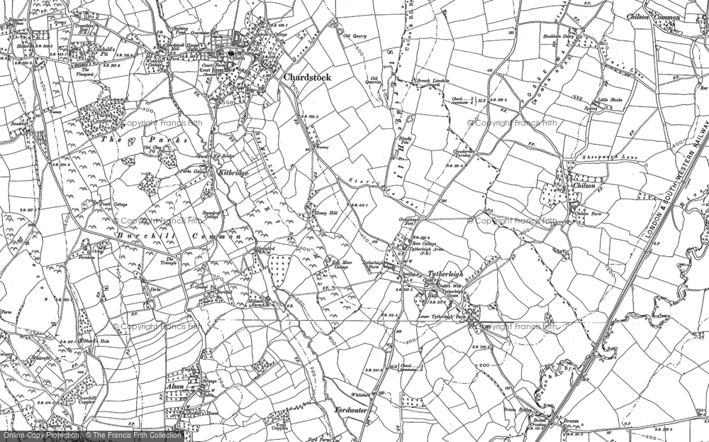 Old Map of Tytherleigh, 1903 in 1903