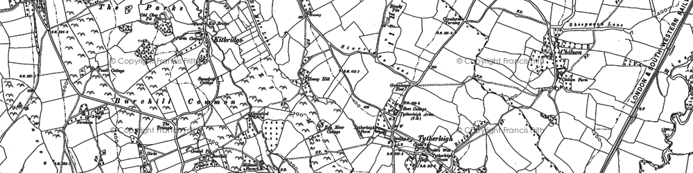 Old map of Chilson in 1903