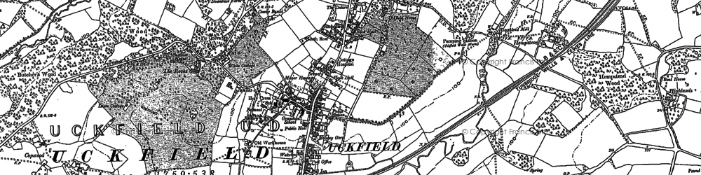 Old map of Ringles Cross in 1873