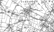 Old Map of Uckington, 1883 - 1885