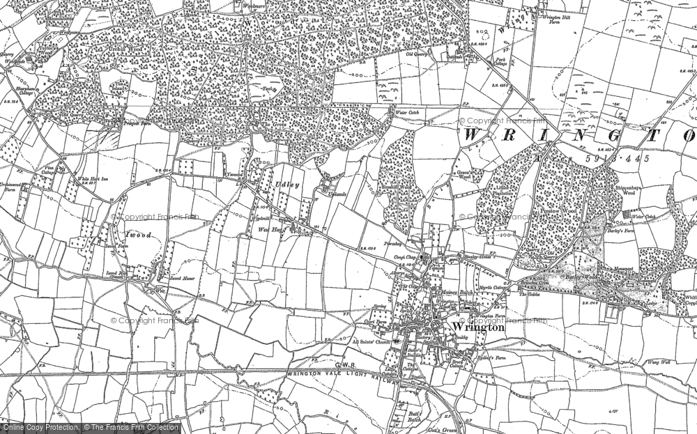 Old Map of Udley, 1883 in 1883