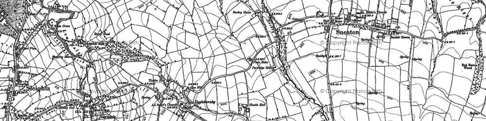 Old map of Ugglebarnby in 1892