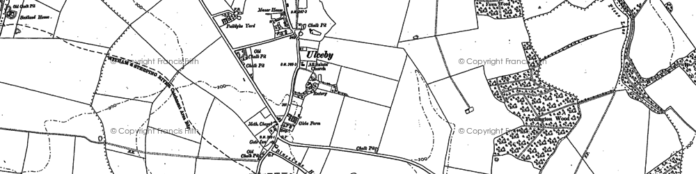 Old map of Ulceby in 1887