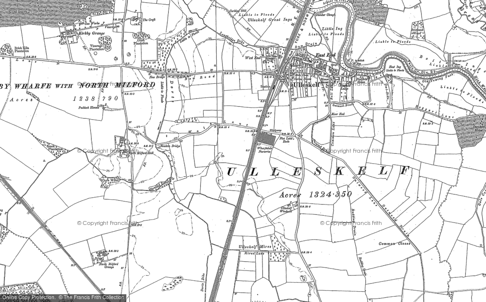 Old Map of Historic Map covering West End in 1890
