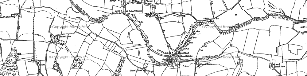 Old map of Ulting in 1895