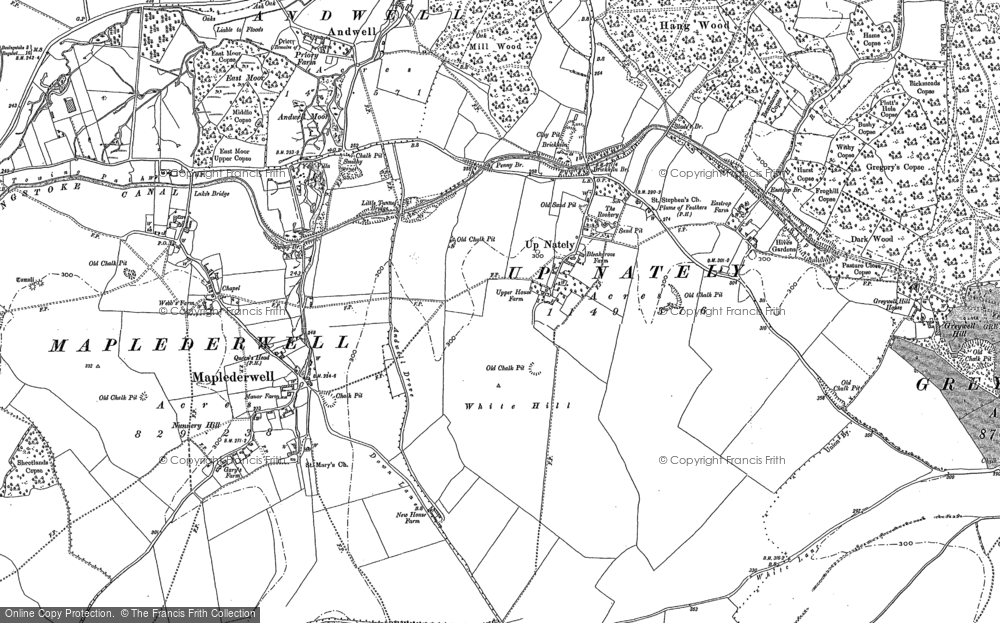 Old Map of Up Nately, 1894 in 1894