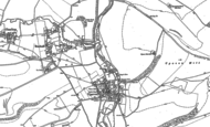 Old Map of Upavon, 1899