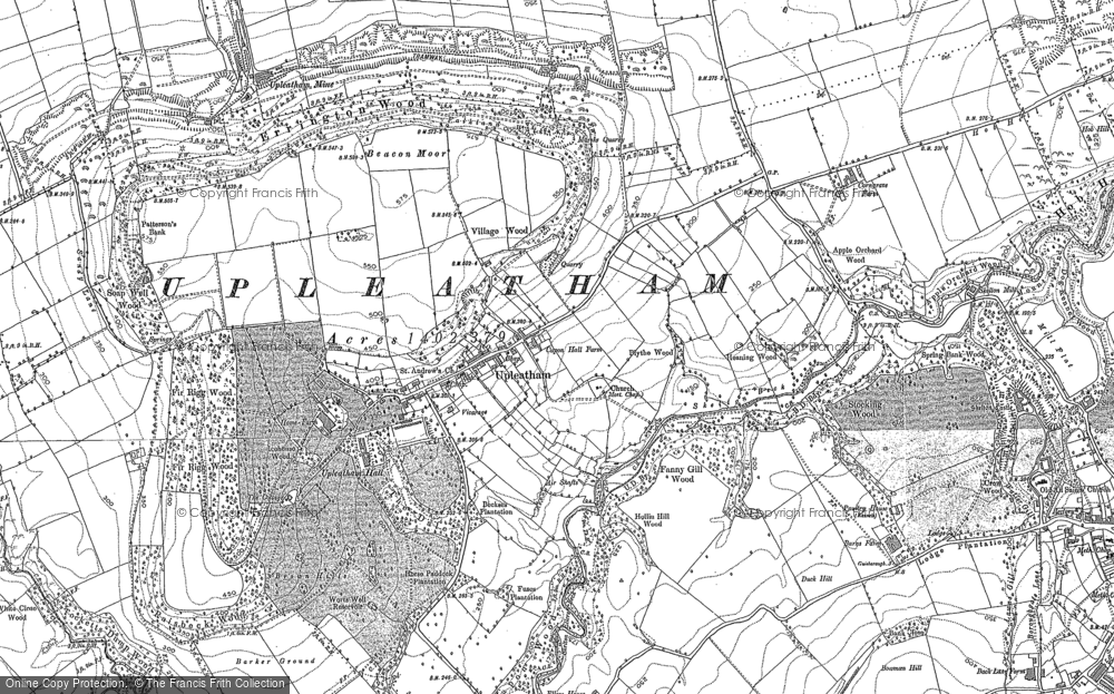 Old Map of Upleatham, 1893 - 1913 in 1893