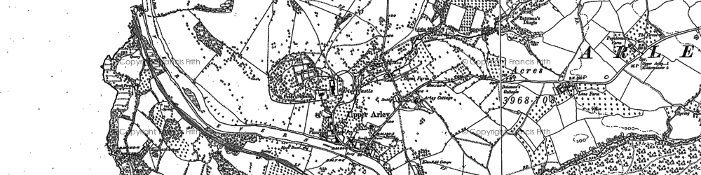 Old map of Upper Arley in 1883