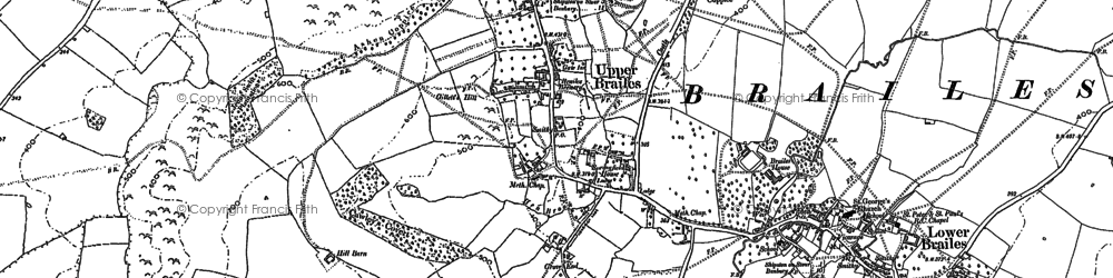 Old map of Brailes Hill in 1904