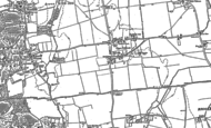 Old Map of Upper Caldecote, 1882 - 1900