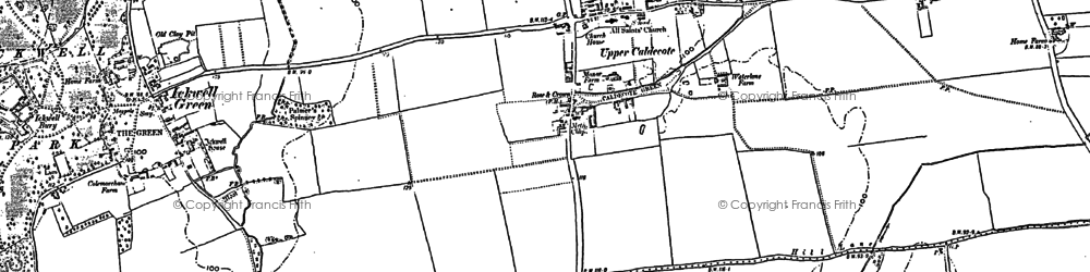 Old map of Upper Caldecote in 1882