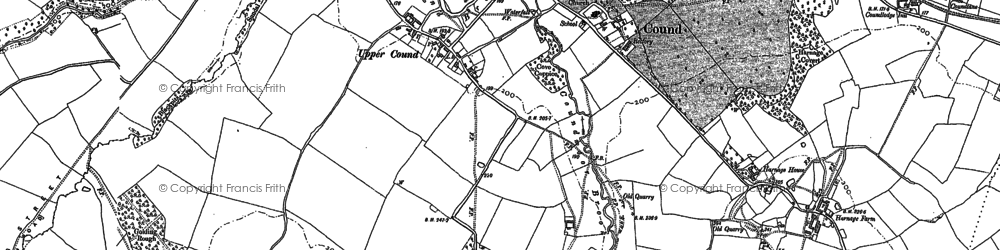 Old map of Blackpits in 1882