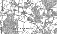Old Map of Upper Hardres Court, 1895 - 1896