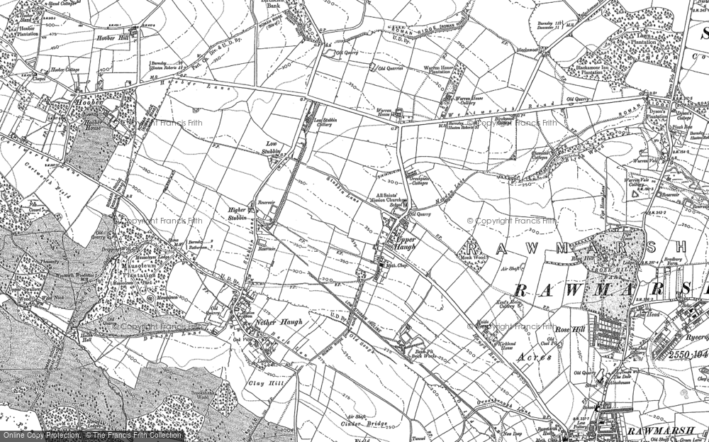 Old Map of Upper Haugh, 1890 in 1890