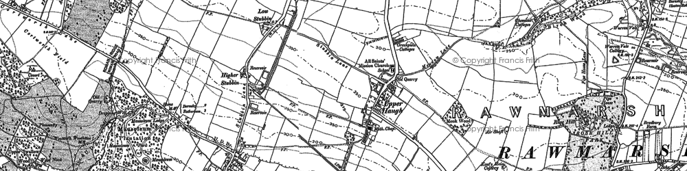 Old map of Upper Haugh in 1890