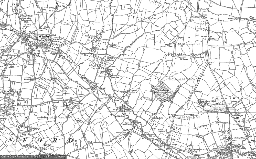 Old Map of Upper Littleton, 1883 in 1883