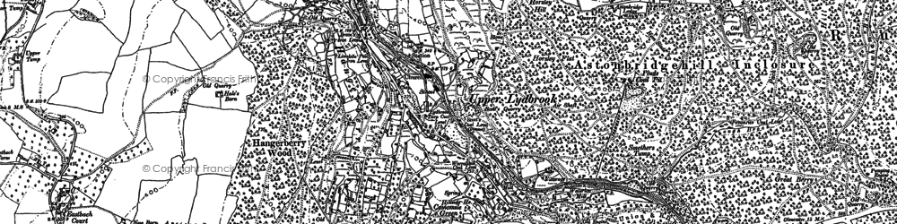 Old map of Upper Lydbrook in 1901