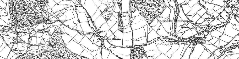 Old map of Upper Millichope in 1882