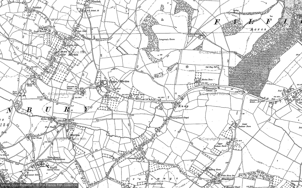 Old Map of Upper Morton, 1880 in 1880