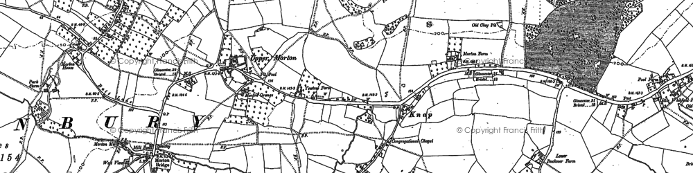 Old map of Upper Morton in 1880