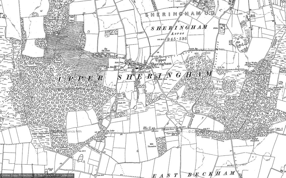 Old Map of Upper Sheringham, 1904 - 1906 in 1904