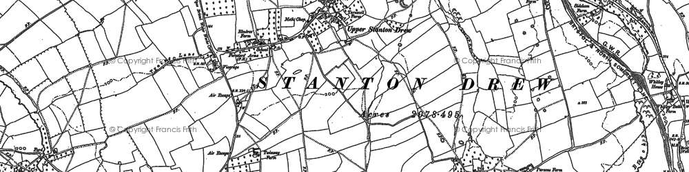Old map of Upper Stanton Drew in 1882