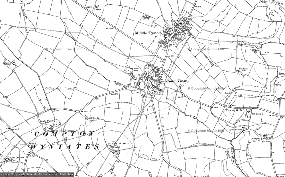 Old Map of Upper Tysoe, 1885 - 1904 in 1885