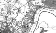 Old Map of Upper Upnor, 1895 - 1896
