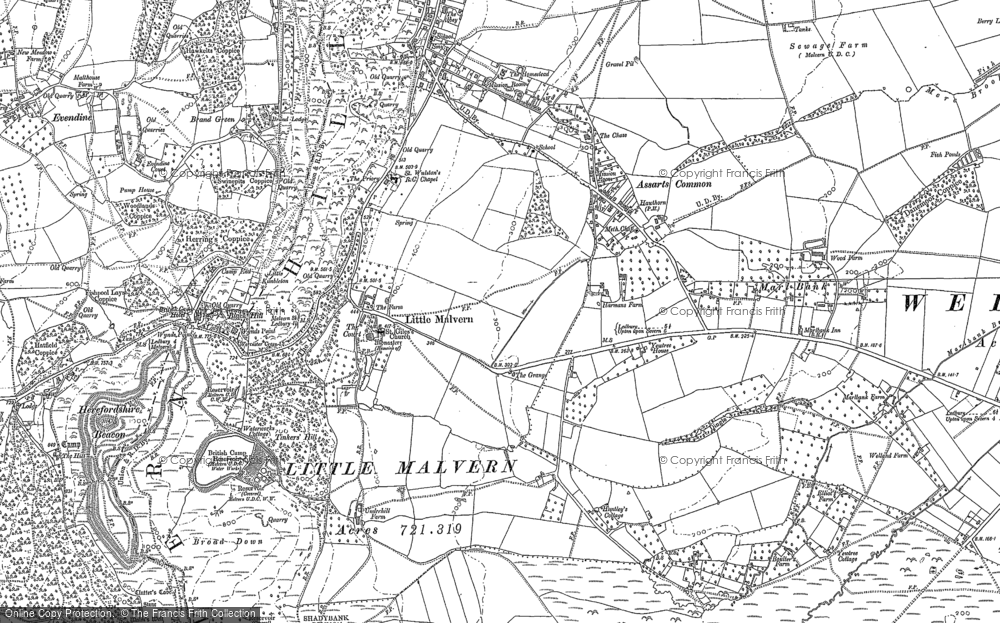 Old Map of Upper Welland, 1884 - 1903 in 1884