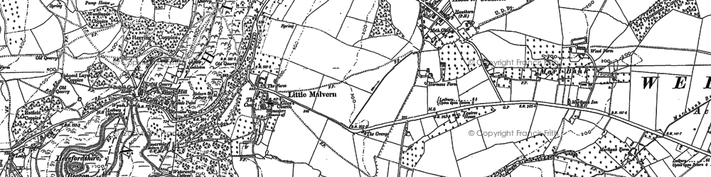 Old map of Upper Welland in 1884
