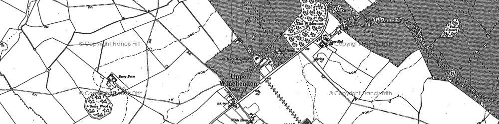 Old map of Upper Winchendon in 1898