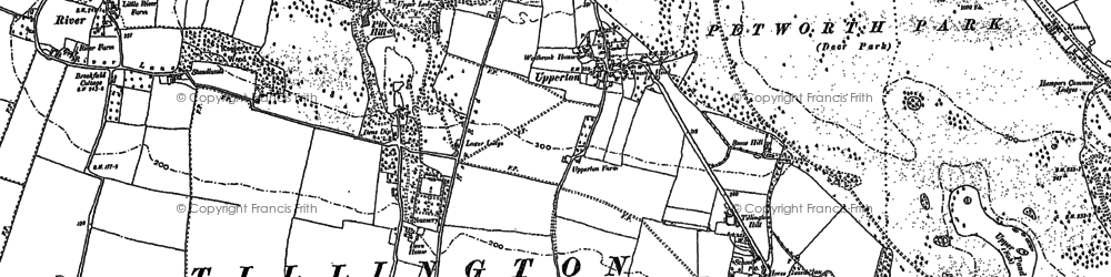 Old map of Upperton in 1895