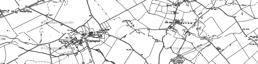 Old map of Uppington in 1881