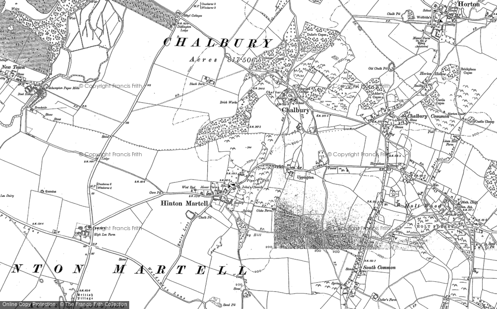 Old Map of Uppington, 1887 - 1900 in 1887