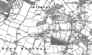 Old Map of Uppington, 1887 - 1900