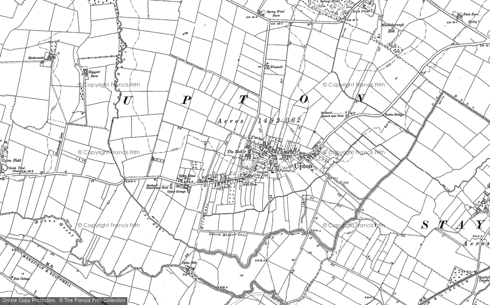 Old Map of Upton, 1883 - 1899 in 1883
