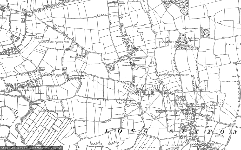Old Map of Upton, 1885 - 1886 in 1885