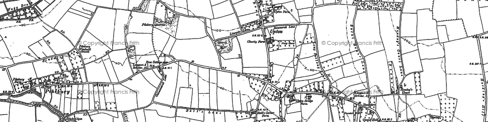 Old map of Somerton Hill in 1885