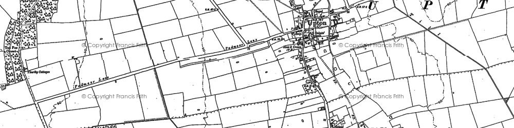 Old map of Upton in 1885