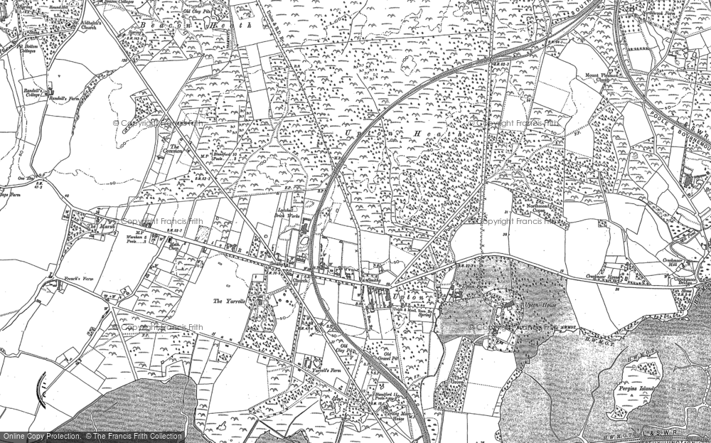 Old Map of Upton, 1886 - 1887 in 1886