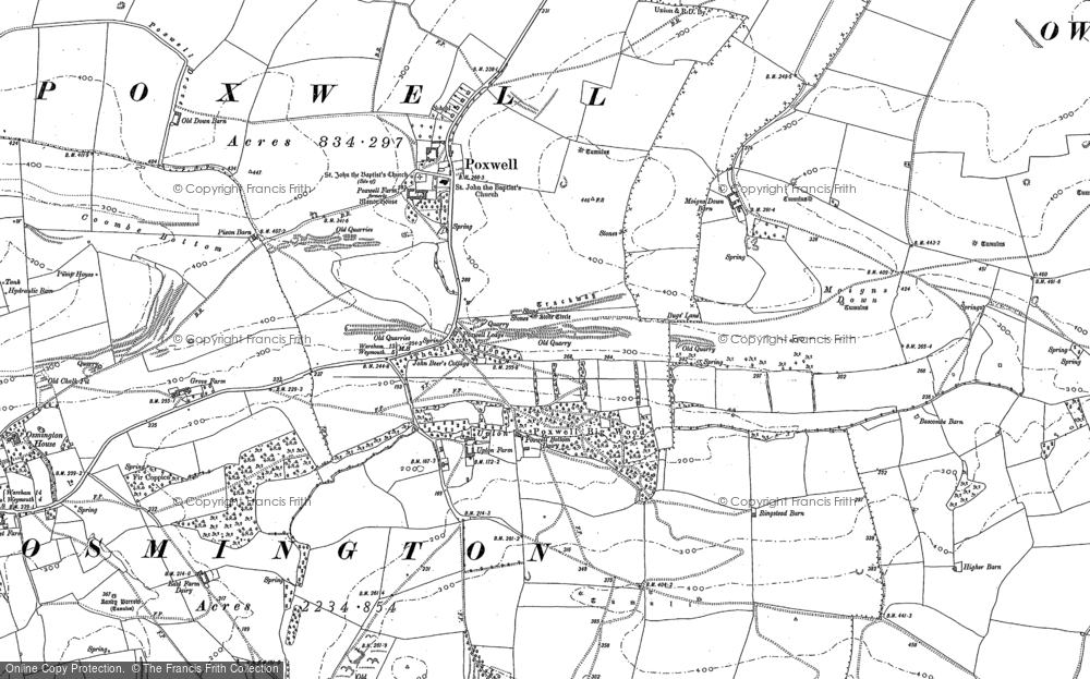 Old Map of Upton, 1886 - 1901 in 1886