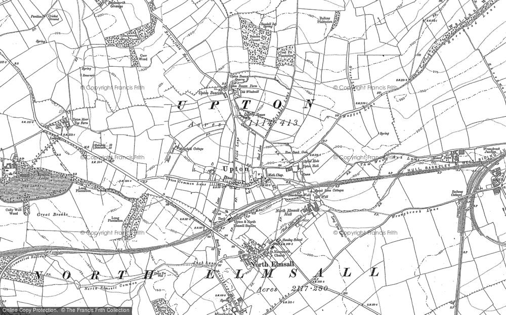 Old Map of Upton, 1891 in 1891