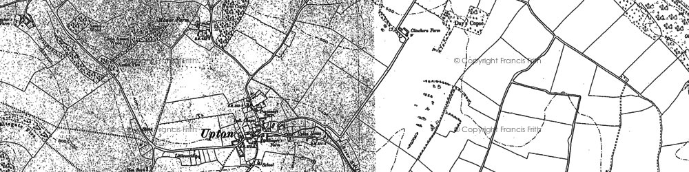 Old map of Upton in 1894
