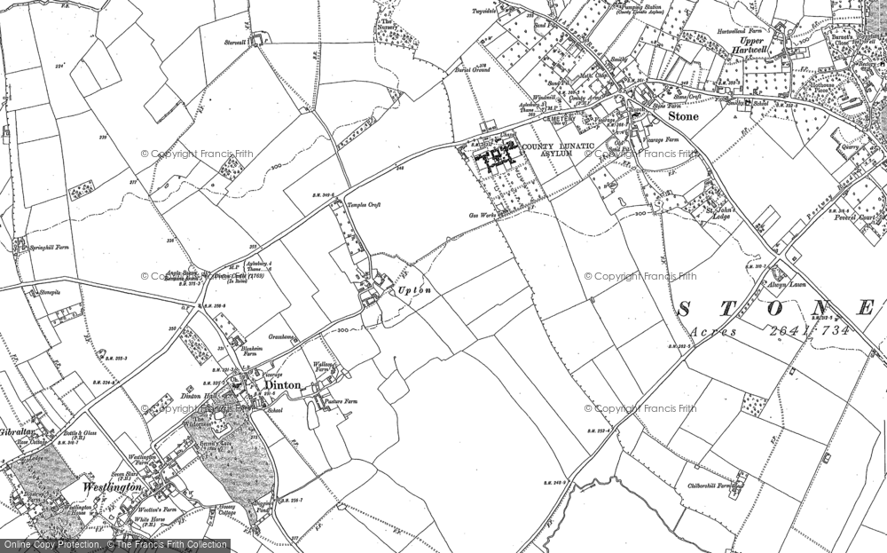 Old Map of Upton, 1898 in 1898