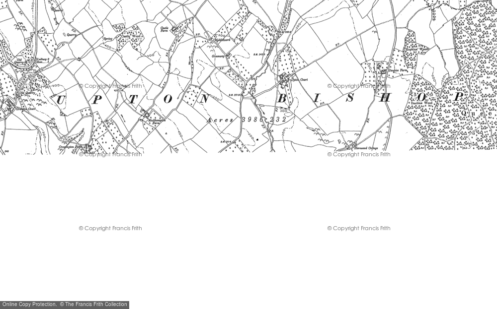 Old Map of Upton Bishop, 1903 in 1903