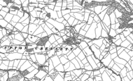 Old Map of Upton Cressett, 1882