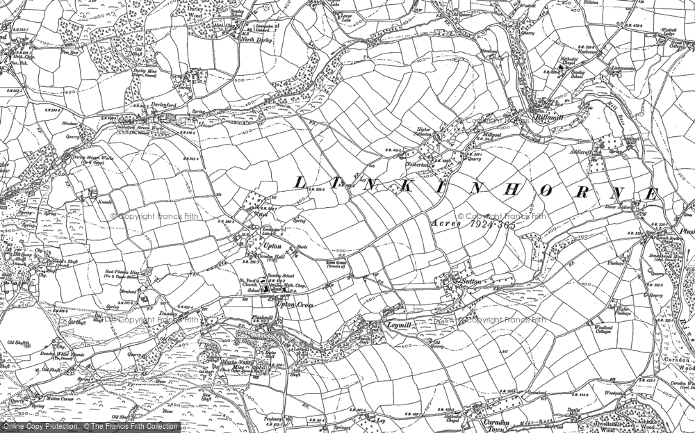 Old Map of Historic Map covering Netherton in 1882