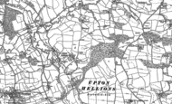 Old Map of Upton Hellions, 1887 - 1888
