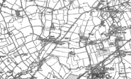Old Map of Upton Warren, 1883